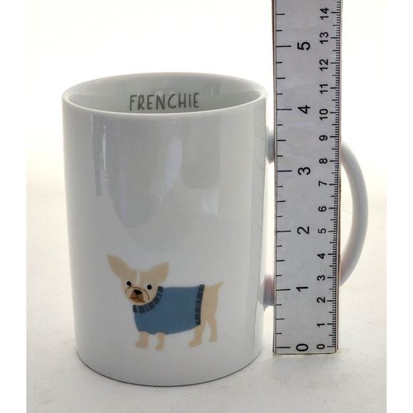MUG-FRENCHIE-PET SHOP-White-French Bulldog-Holds 12 oz-2 Available - Picture 8 of 9